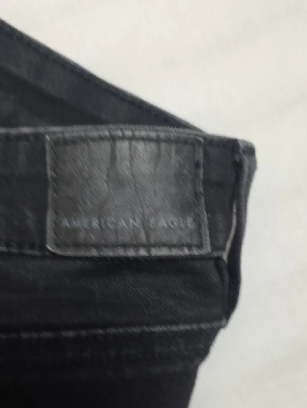 0790 American Eagle Outfitters Black High-Rise Skinny Jeans; 6